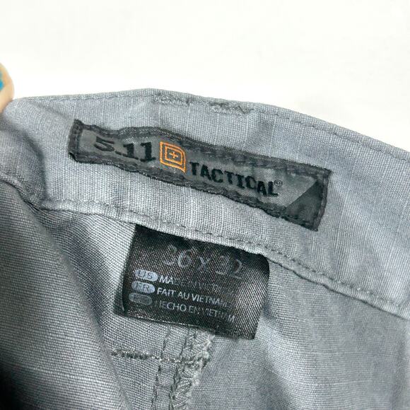 5.11 Tactical Pants RIPSTOP Mens 36 x 32 Apex Cargo Polyester Blend Gray - Picture 3 of 7